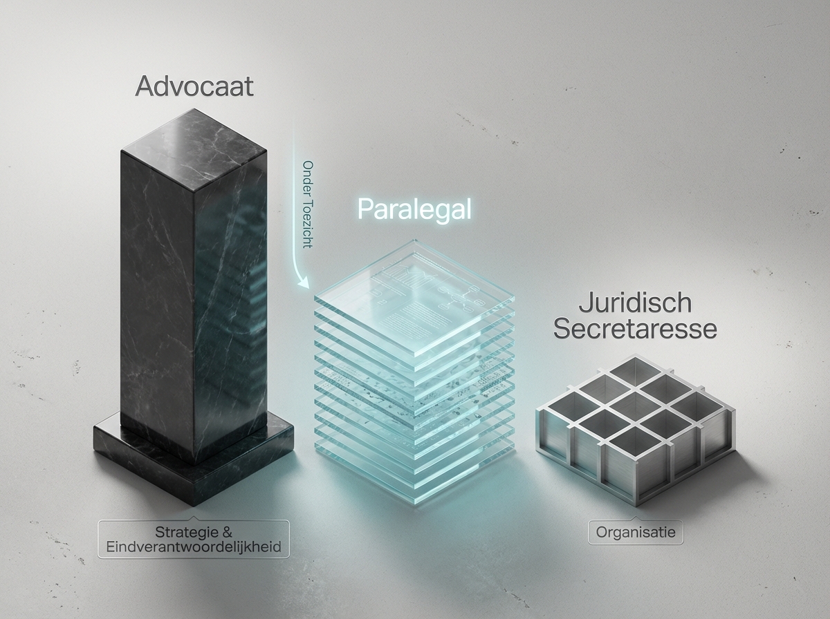 Infographie : Paralegal betekenis: taken en verschil met advocaat
